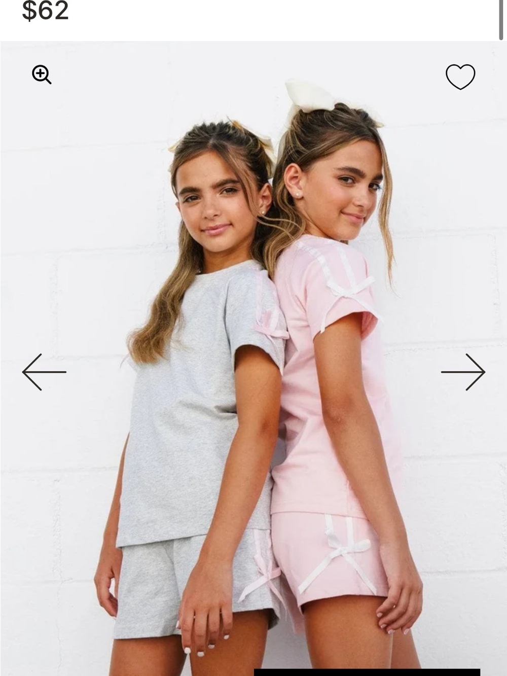 Lola + The Boys Pink Short Sleeve Pajama Top & Shorts Set